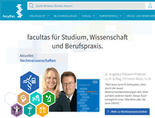 Tablet Screenshot of facultas.at