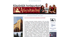 Desktop Screenshot of facultas.hu