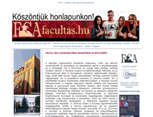 Tablet Screenshot of facultas.hu